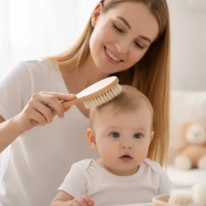 Newborn cradle cap comb set + toothbrush